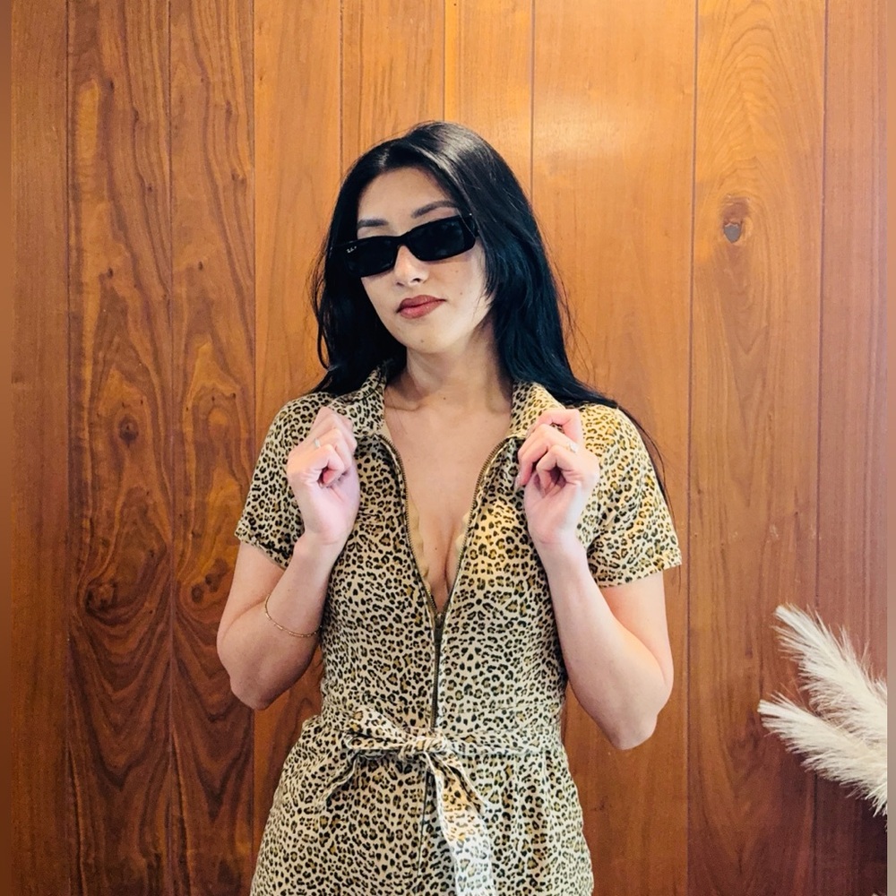 Sexy re:named Leopard Print Rompee